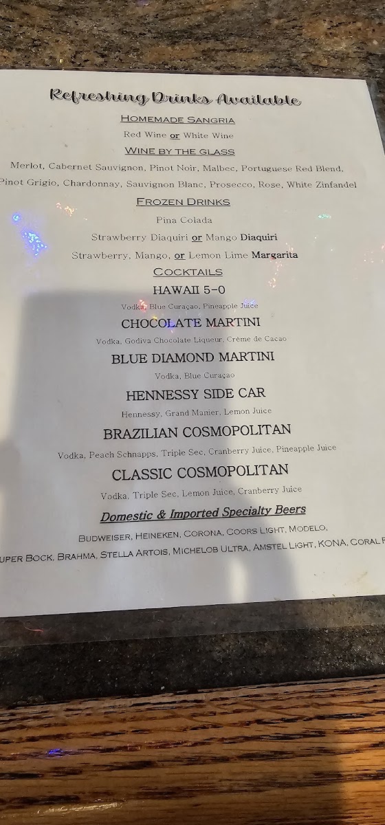 Mateus' Restaurant & Bar Menu - Image 2