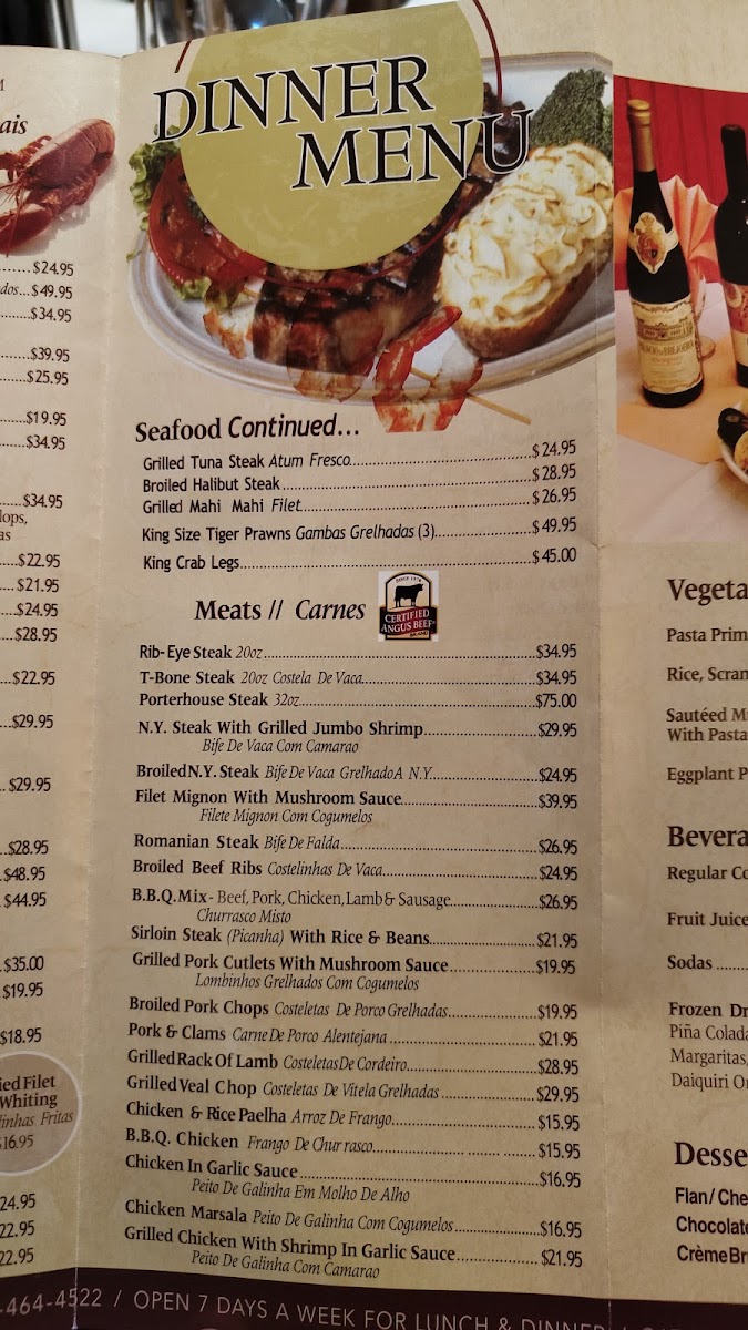 Mateus' Restaurant & Bar Menu - Image 5